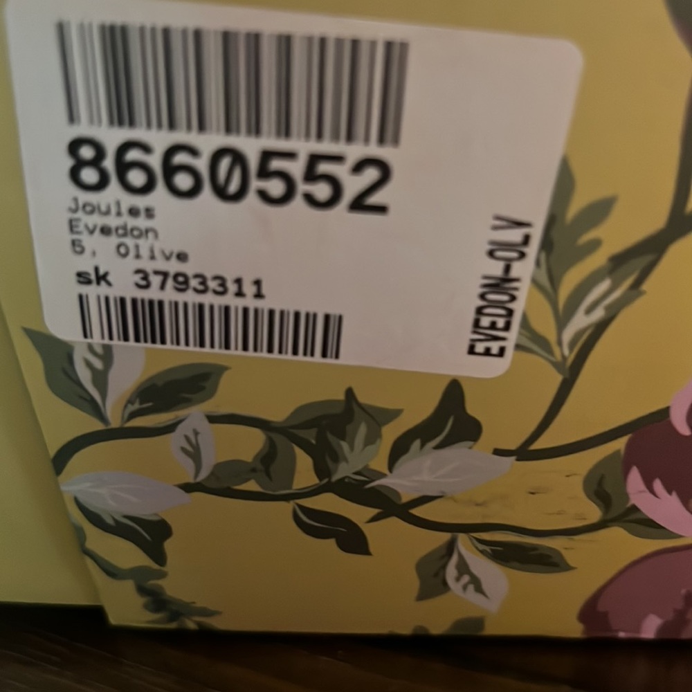 *EMPTY* JOULES boot box for EVEDON Wellies *(For Orig. pkg purposes only)* - Picture 7 of 8